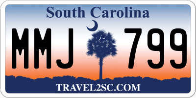 SC license plate MMJ799