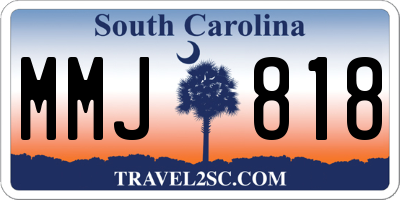 SC license plate MMJ818