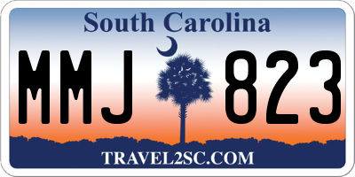 SC license plate MMJ823