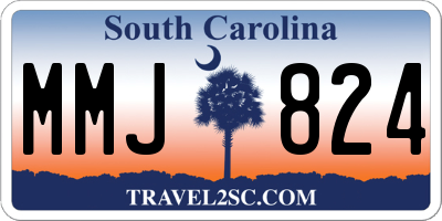 SC license plate MMJ824