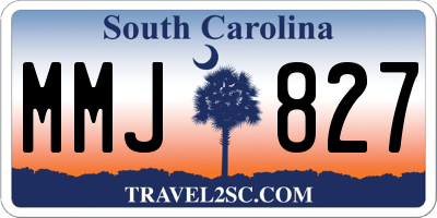 SC license plate MMJ827