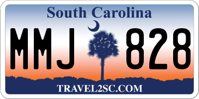 SC license plate MMJ828