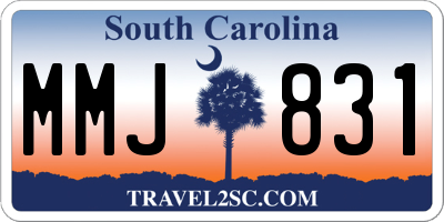 SC license plate MMJ831
