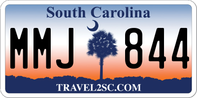 SC license plate MMJ844