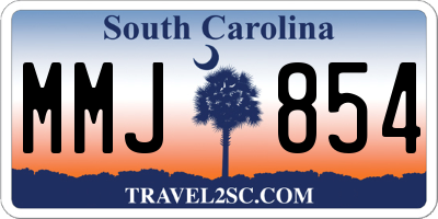 SC license plate MMJ854