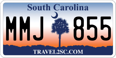 SC license plate MMJ855