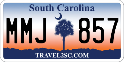 SC license plate MMJ857