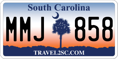 SC license plate MMJ858