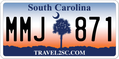 SC license plate MMJ871