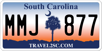 SC license plate MMJ877