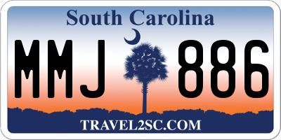 SC license plate MMJ886