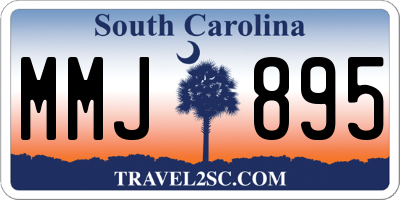 SC license plate MMJ895