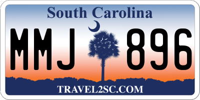 SC license plate MMJ896