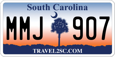 SC license plate MMJ907