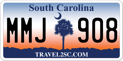 SC license plate MMJ908