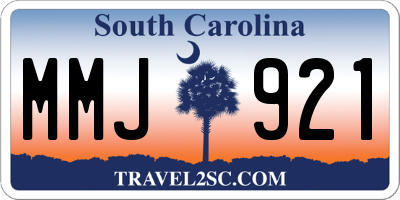 SC license plate MMJ921