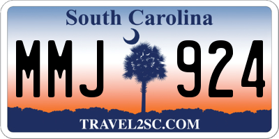 SC license plate MMJ924