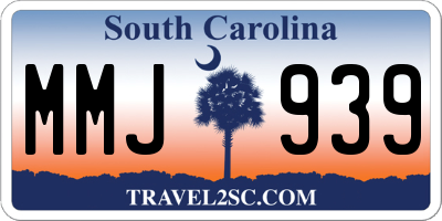 SC license plate MMJ939