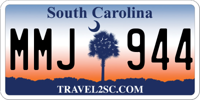 SC license plate MMJ944
