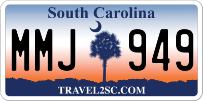 SC license plate MMJ949