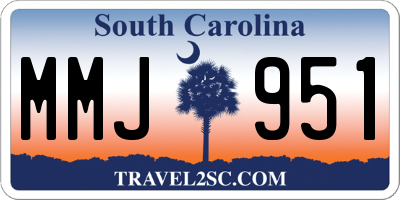 SC license plate MMJ951