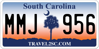 SC license plate MMJ956
