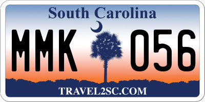 SC license plate MMK056