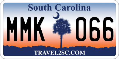 SC license plate MMK066