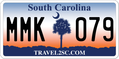 SC license plate MMK079