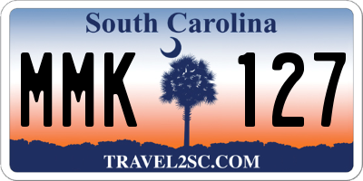 SC license plate MMK127