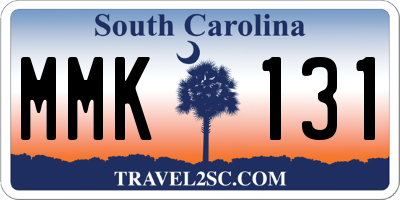 SC license plate MMK131