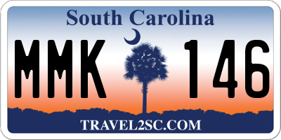 SC license plate MMK146