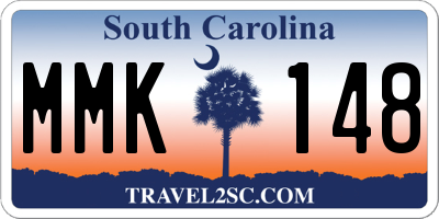 SC license plate MMK148