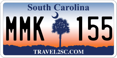 SC license plate MMK155