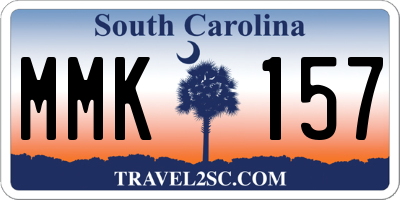 SC license plate MMK157