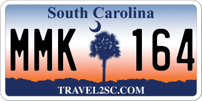 SC license plate MMK164