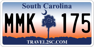 SC license plate MMK175
