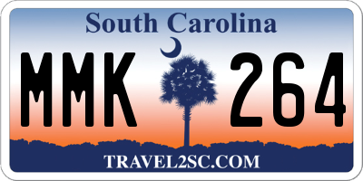 SC license plate MMK264