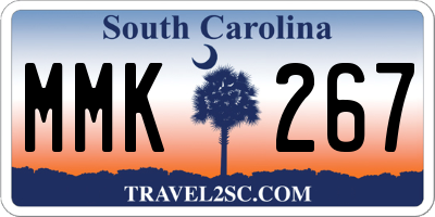 SC license plate MMK267