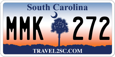 SC license plate MMK272