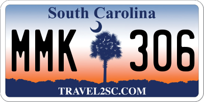 SC license plate MMK306
