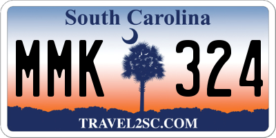 SC license plate MMK324
