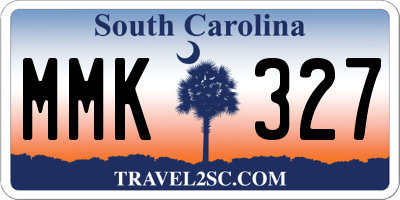 SC license plate MMK327