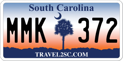 SC license plate MMK372