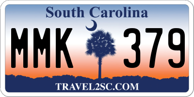SC license plate MMK379