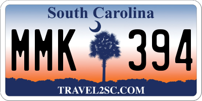 SC license plate MMK394