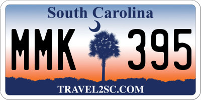 SC license plate MMK395