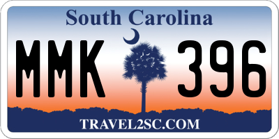 SC license plate MMK396