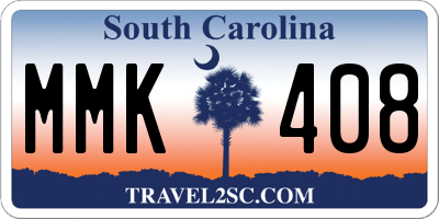 SC license plate MMK408