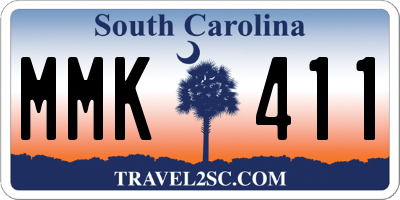 SC license plate MMK411